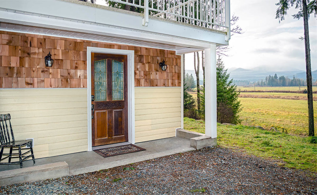 Entrance to vacation rental suite Empress Acres Nanaimo BC
